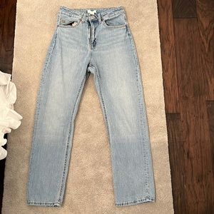 Straight leg jeans